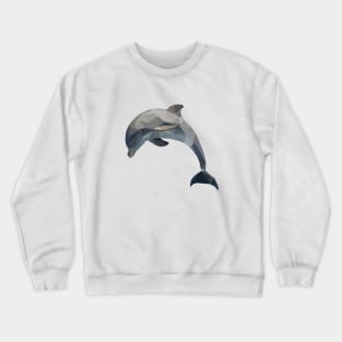 dolphin lowpoly art Crewneck Sweatshirt